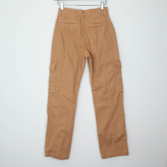 Madewell Womens 90s Straight Cargo Utility Pants High Rise Size 24 Tan - Picture 6 of 10